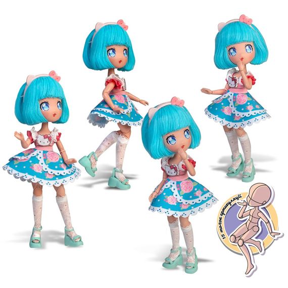 Детская кукла "Красавица Пинк" 4SF Manga Dolls HKTF0300 серии "Hello Kitty" | Зображення 7
