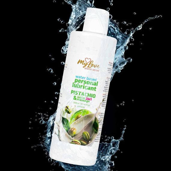 2в1 лубрикант та масажний гель - MyLove Aroma Series Intim&Massage Pistachio, 300 мл Sex Aura | Зображення 3