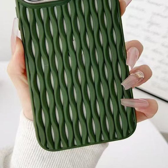 Чехол TPU Ribbio для Apple iPhone 13 / 14 (6.1") Black Green | Зображення 1