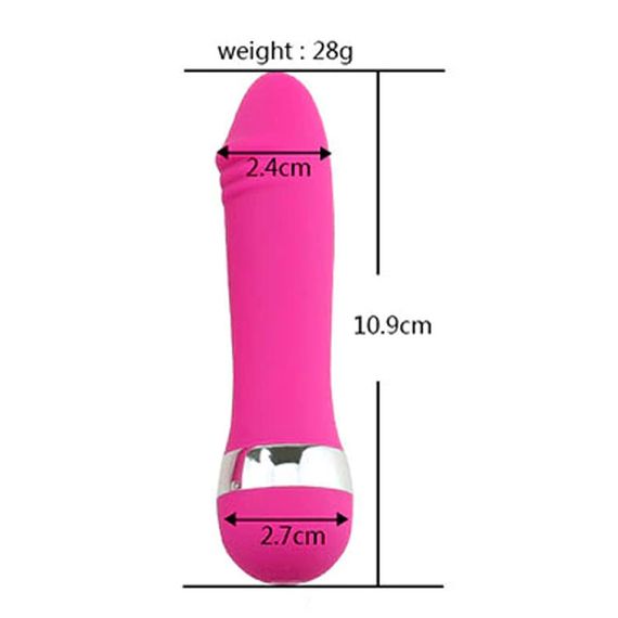 Міні-вібратор Babydoll Міні Вібратор Малиновий 1250-4 ААА-1 | Зображення 1