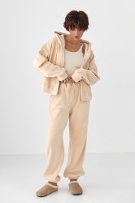 Спортивний костюм з двостороннього флісу - бежевий цвет, S/M (є розміри)