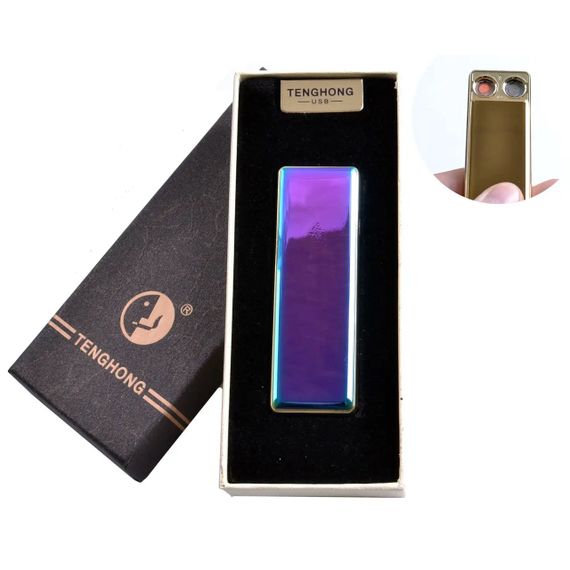 Необычная зажигалка хамелеон, Вечная зажигалка usb с аккумулятором, Электронная сенсорная MN-417 USB зажигалка | Зображення 2