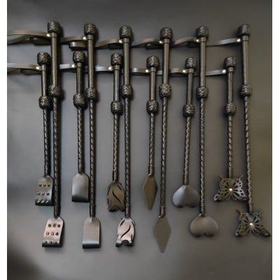 Стек шкіряний БДСМ Candy Hero, довгий, чорний | Зображення 1