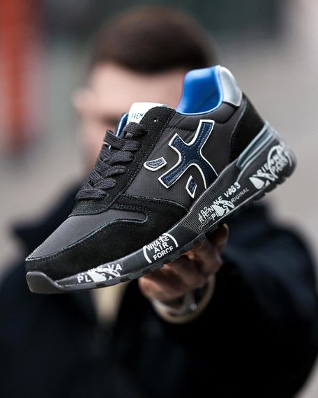 Чоловічі кросівки PREMIATA Mick Black Blue | Зображення 2