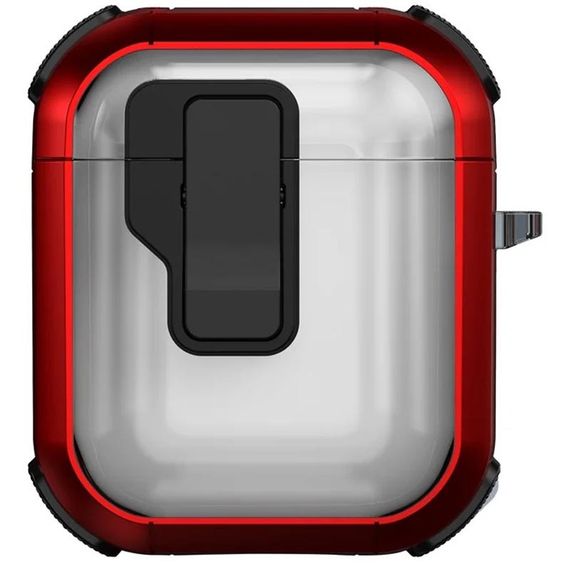 Футляр протиударний Locking Button для навушників Airpods 1/2 Red