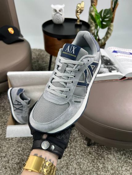 Чоловічі кросівки Exchange AX Grey Black замша , текстиль , В'єтнам 42 26.5-27см | Зображення 4