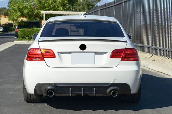 Дифузор заднього бампера V2 (для E92/E93 M-Sport, Карбон) для BMW 3 серія E-90/91/92/93 2005-2011 рр | Зображення 1