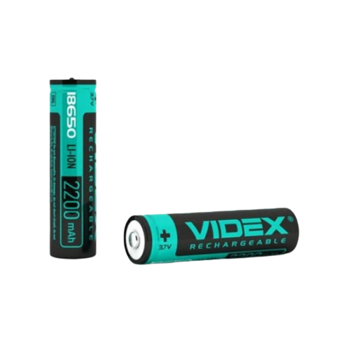 Акумулятор 18650 Li-lon 2200mAh захист (бл-1шт) Videx | Зображення 1
