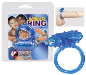 Эрекционное кольцо - Vibro Ring Silikon Blue sexstyle