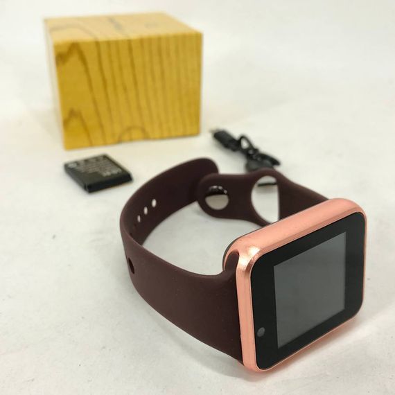 Смарт-годинник Smart Watch A1 розумний електронний зі слотом під sim-карту + карту пам'яті micro-sd. IN-377 Колір: золотий | Зображення 2