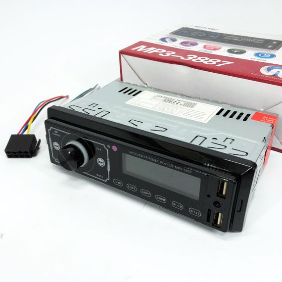 Автомагнітола MP3 3887 ISO 1DIN сенсорний дисплей LED/LCD, Автомобільна магнітола 1din штатна | Зображення 6