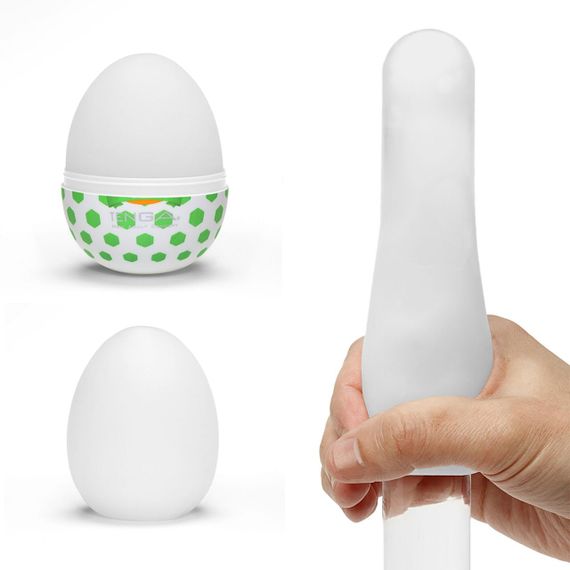 Мастурбатор-яйце Tenga Egg Stud із шестикутними виступами Sex Aura | Зображення 2