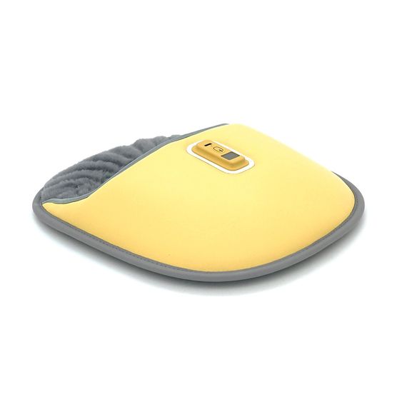 Грілка для ніг ХВ-001 USB, PV-шкіра/PVC, регульована температура, індикатор, 18W, бежевий + перехідник | Зображення 3