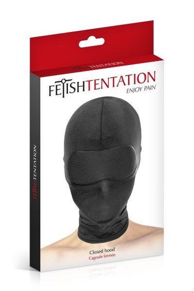 Капюшон для БДСМ Fetish Tentation Closed Hood із закритими очима та ротом Sex Aura | Зображення 1