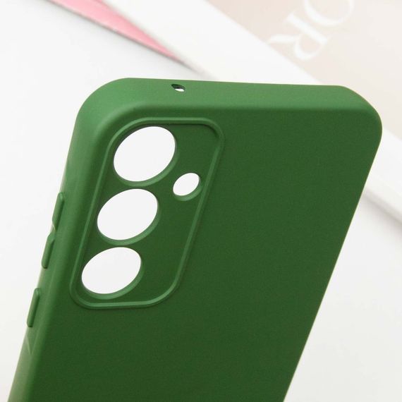 Чохол Silicone Cover Lakshmi Full Camera (A) для Samsung Galaxy S24+ Зелений / Dark green | Зображення 4