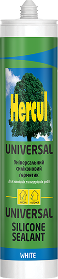 Універсальний силіконовий герметик сірий HERCUL UNIVERSAL 280 мл.