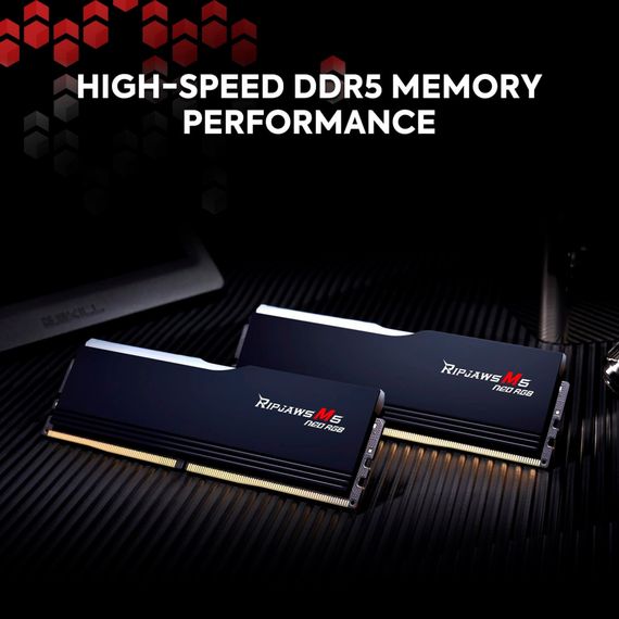 Модуль памяти для компьютера DDR5 48GB (2x24GB) 6000 MHz Ripjaws M5 Neo RGB Matte White G.Skill (F5-6000J3036F24GX2-RM5NRW) | Зображення 4