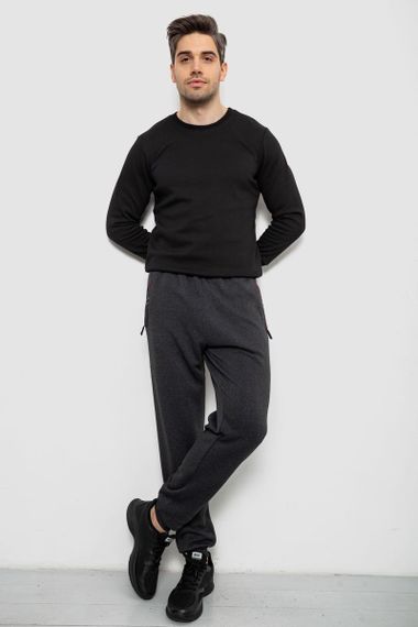 Спортивные штаны мужские на флисе, цвет серый, 244R41748 | Зображення 1