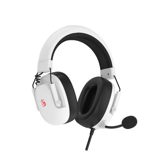 Гарнітура ігрова Bloody G585 (White) з підсвічуванням, USB, колір білий | Зображення 6