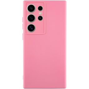 Чохол TPU GETMAN Liquid Silk Full Camera для Samsung Galaxy S24 Ultra Рожевий / Pink