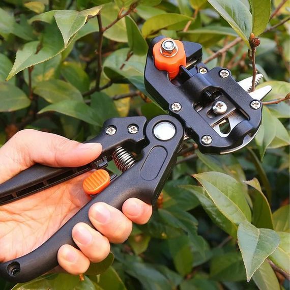 Секатор щеплювальний для гілок 3-10 мм, з 3 ножами / Садовий секатор для обрізання та щеплення дерев | Зображення 1