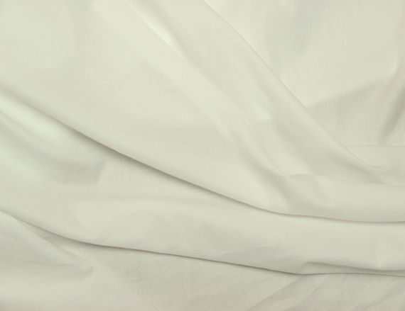 Батист итальянский хлопковый натуральный с эластаном молочный однотонный полупрозрачный MI 92 | Зображення 2