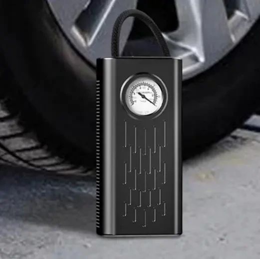 Портативный автомобильный компрессор AND1322, насос от прикуривателя 12V с манометром | Зображення 1