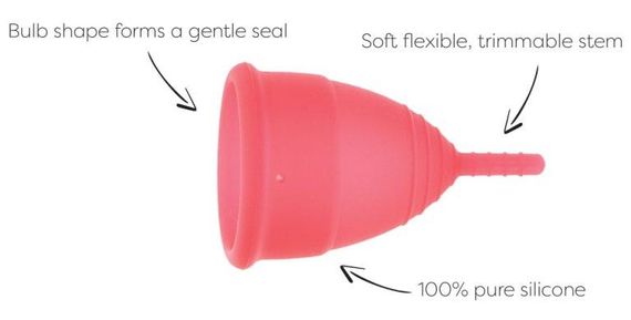 Менструальні чаші Mae B Intimate Health 2 Large Menstrual Cups sexstyle | Зображення 2