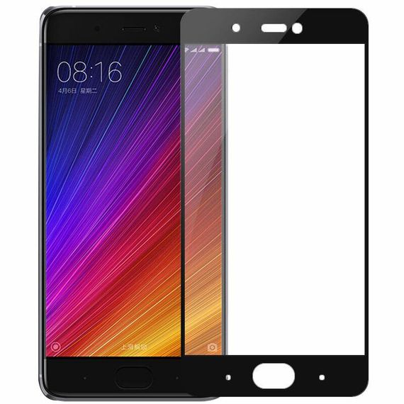 Full Cover защитное стекло для Xiaomi Mi5c - Black | Зображення 1