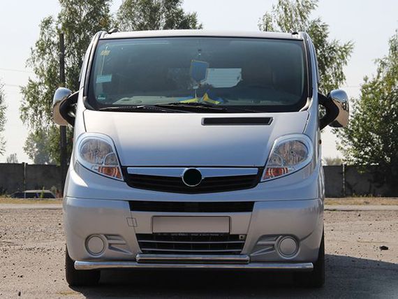 Передняя защита ST014 (нерж.) для Renault Trafic 2001-2015 гг | Зображення 4