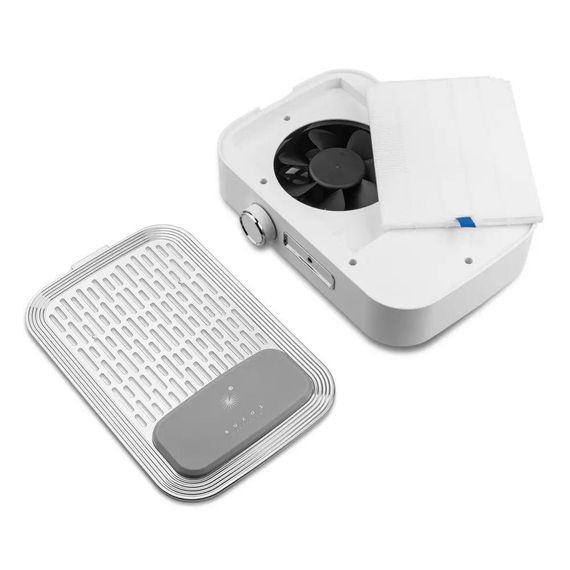 Витяжка для манікюру з НЕРА фільтром, 100W, BUCOS CYCLONE V3-B / Акумуляторна манікюрна витяжка | Зображення 5