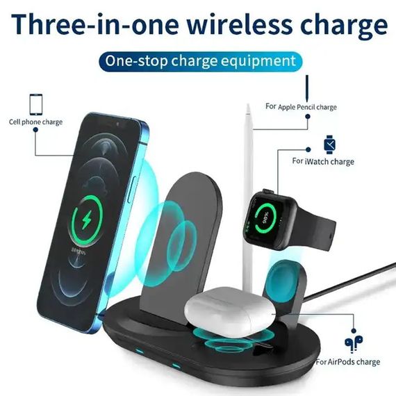 БЗУ + слот для Apple Pencil J887 4in1 Black | Зображення 2