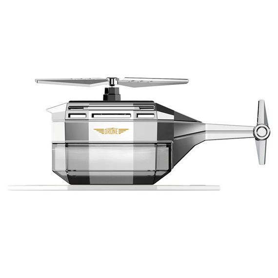 Автомобильный ароматизатор Вертолёт на солнечной батарее Drone Car Fragrance с вращением 360° | Зображення 1