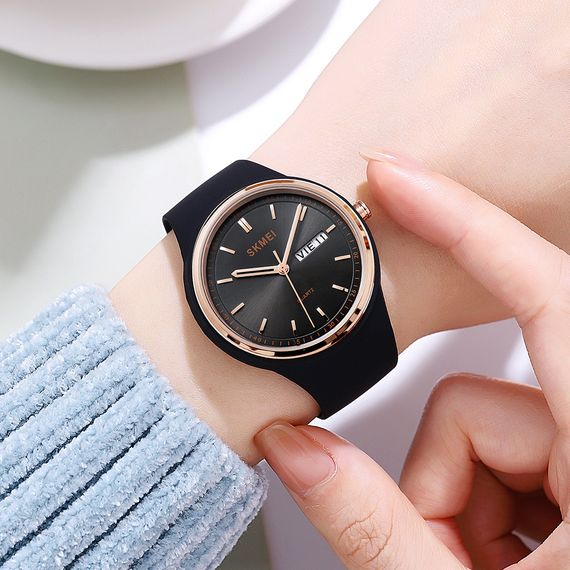 Жіночий годинник Skmei 2057BK Black | Зображення 2