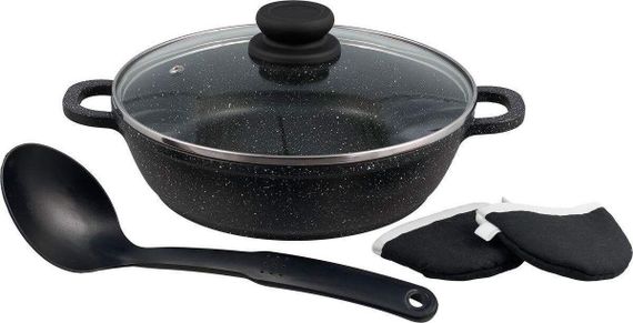 Сотейник 24 см Rainstahl RS-5800-24-blaСk