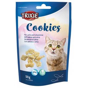 Trixie Cookies лакомство для кошек с лососем 50 гр