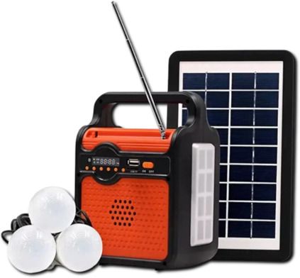 Фонарь-павербанк з радіо, Bluetooth та сонячною панеллю XPRO EP-371B (24433-EP-371B_1297) | Зображення 1