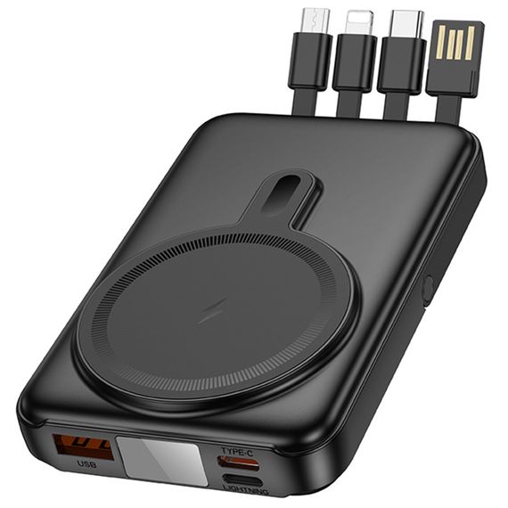 Портативное ЗУ Power Bank Hoco J135 Rico 22.5W+PD20W с БЗУ 10000 mAh Black | Зображення 4