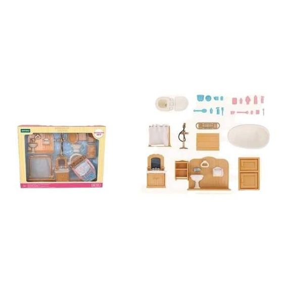 Набір ігрових меблів ванна кімната Т 03 Коричневий