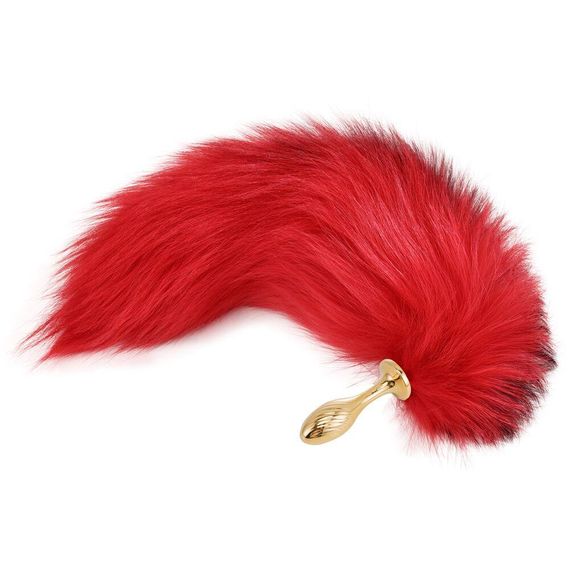 Анальна пробка з хвостом лисиці LOCKINK SEVANDA Red Vixen Set with Pear-shape Plug sexstyle | Зображення 4