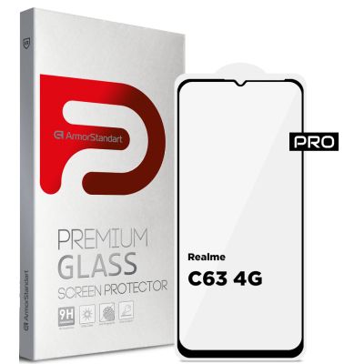 Стекло защитное Armorstandart Pro Realme C63 4G Black (ARM78445)
