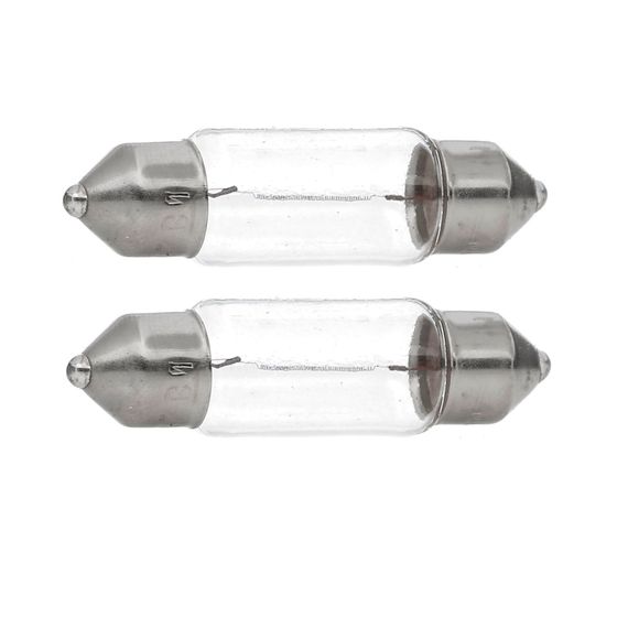 Комплект вказівних ламп розжарювання OSRAM 6438-2BL C10W 31mm 12V SV8.5-8 Blister (2 шт) | Зображення 1