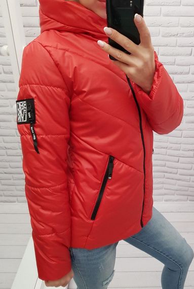 Жіноча демісезонна куртка, арт. 1008, червоний | Зображення 1