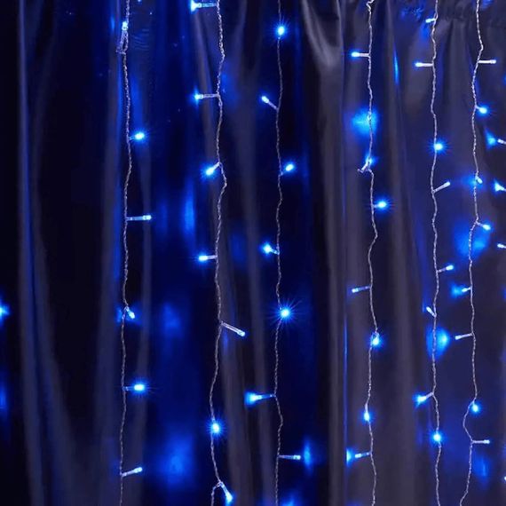 Гірлянда-штора 3х1,5 м, 240 LED, Синє світло XPRO (234567945_320) | Зображення 5