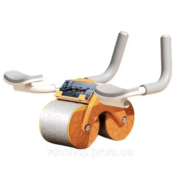 Тренажер для пресса / Колесо для спорта / Ролик для пресса с возвратным механизмом Синяя | Зображення 3