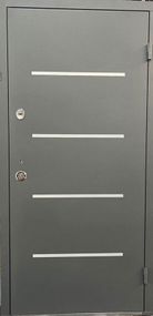 Двері вхідні Портала Metallic grey серія STREET Termo Aluma Metallic grey