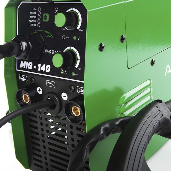 Сварочный полуавтомат инверторный APRO MIG-140, 20-140А, ел.4мм, пр.0.8-1мм 1кг 3+2.5+2м | Зображення 6