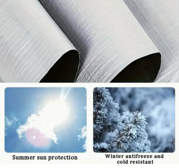 Тент тарпауліновий Shadow з металевими люверсами 150 г/м² 5 х 8 м сірий (TESH00011) | Зображення 2