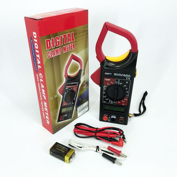 Цифровий мультиметр-тестер DT 266 FT Струмовимірювальні кліщі, Тестер професійний мультиметр для дому | Зображення 5