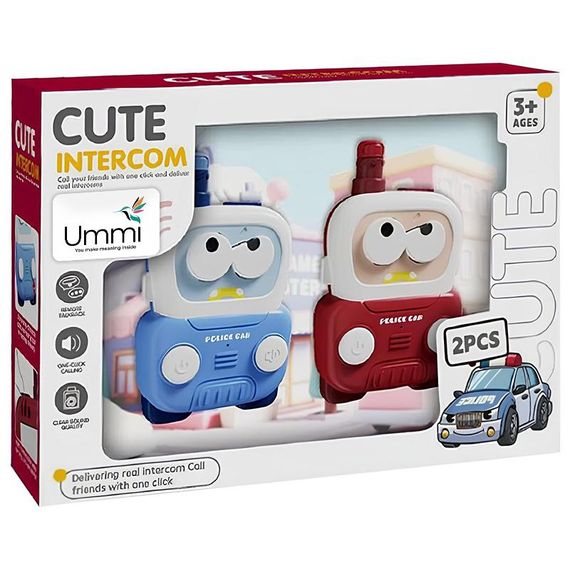 Дитяча навчальна рація ME-214 Police Car Cute Intercom (2pcs) Blue / Red | Зображення 4